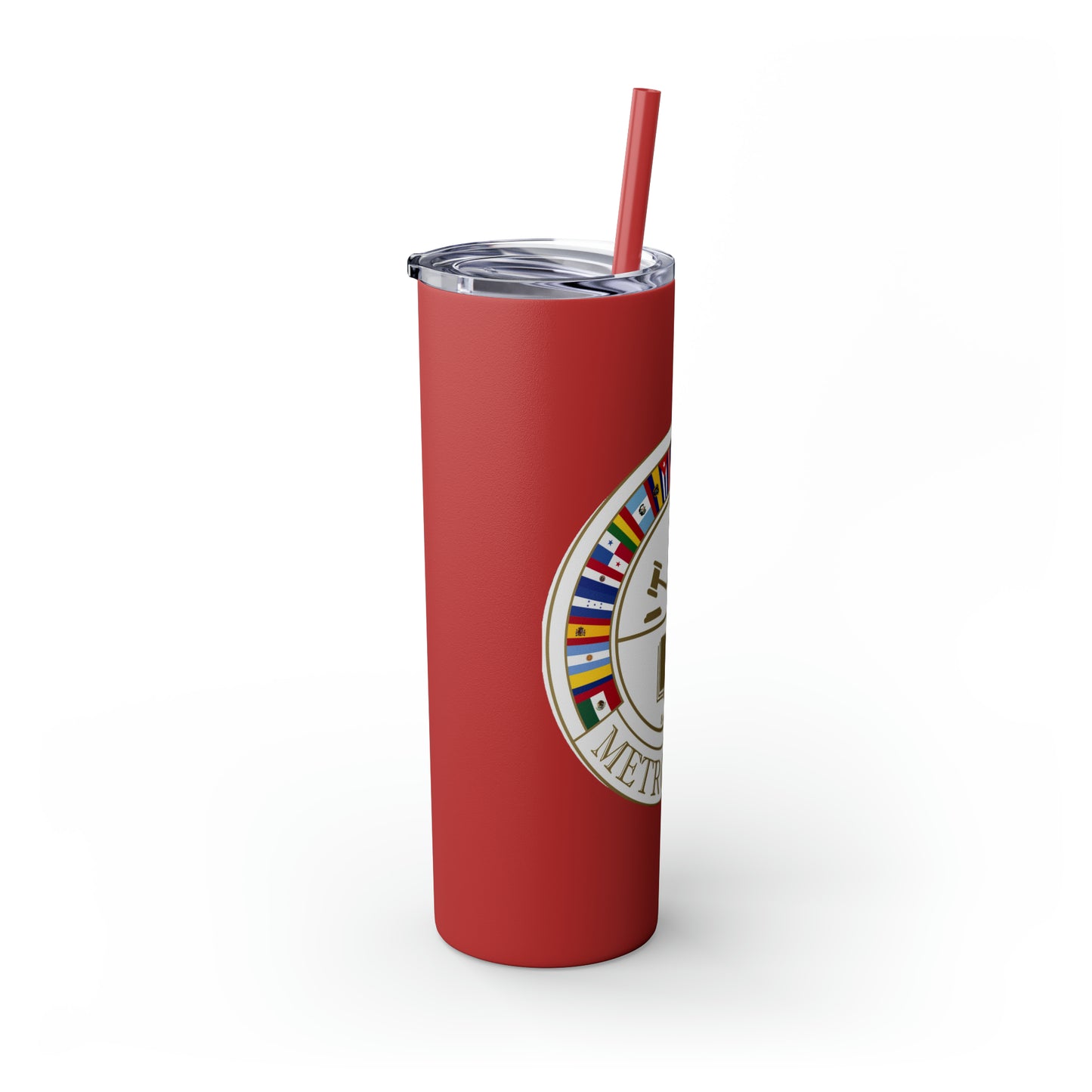 Skinny Tumbler with Straw, 20oz