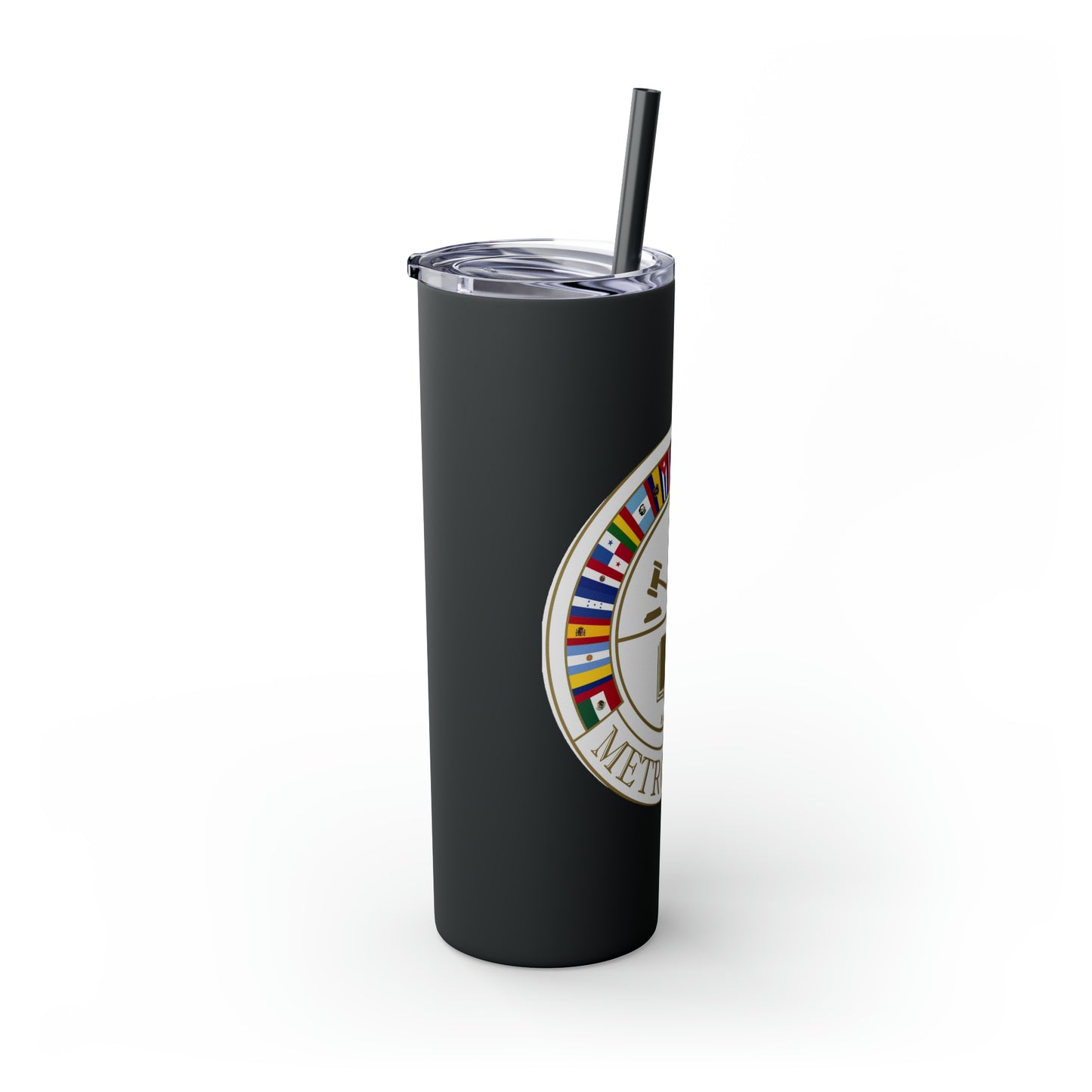 Skinny Tumbler with Straw, 20oz