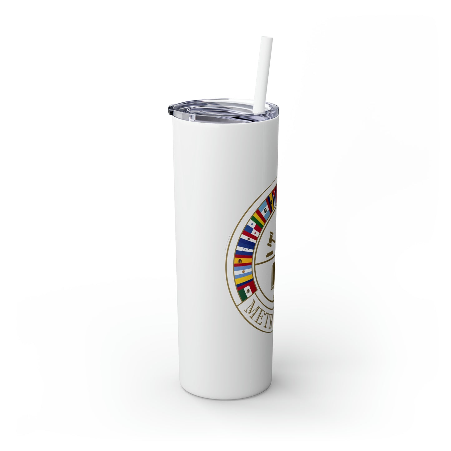 Skinny Tumbler with Straw, 20oz