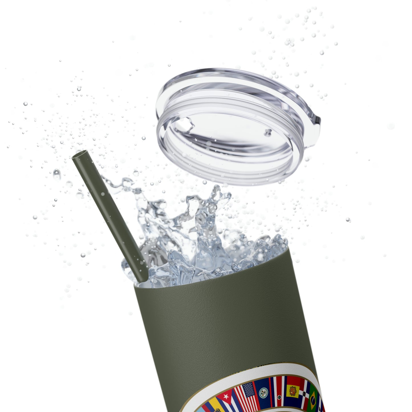 Skinny Tumbler with Straw, 20oz