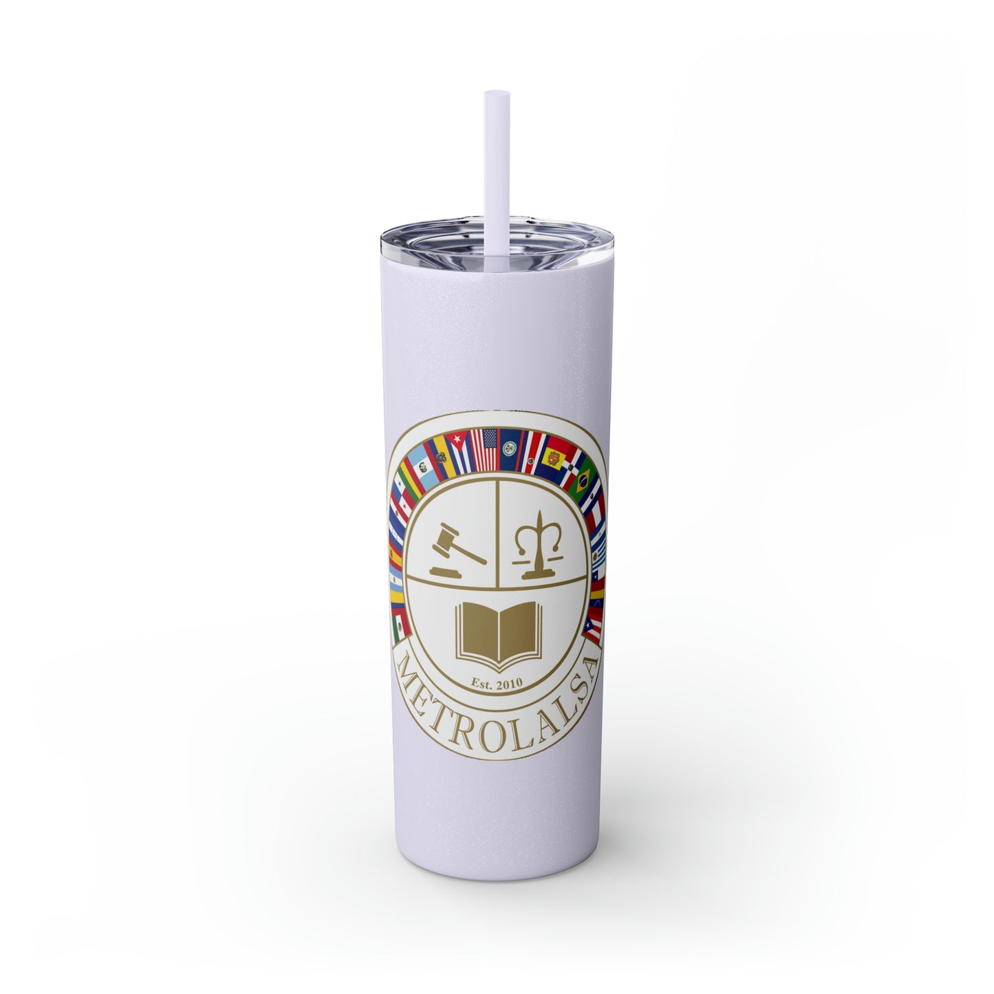 Skinny Tumbler with Straw, 20oz