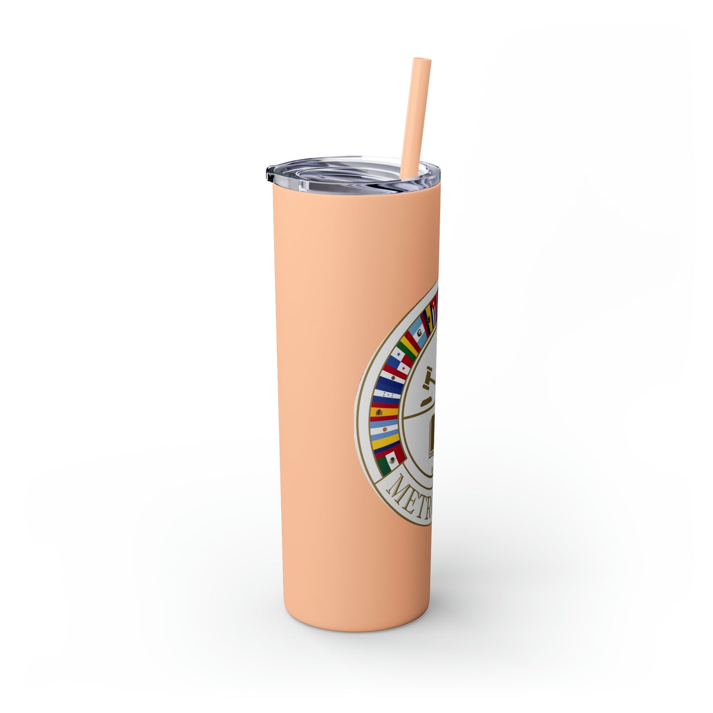 Skinny Tumbler with Straw, 20oz