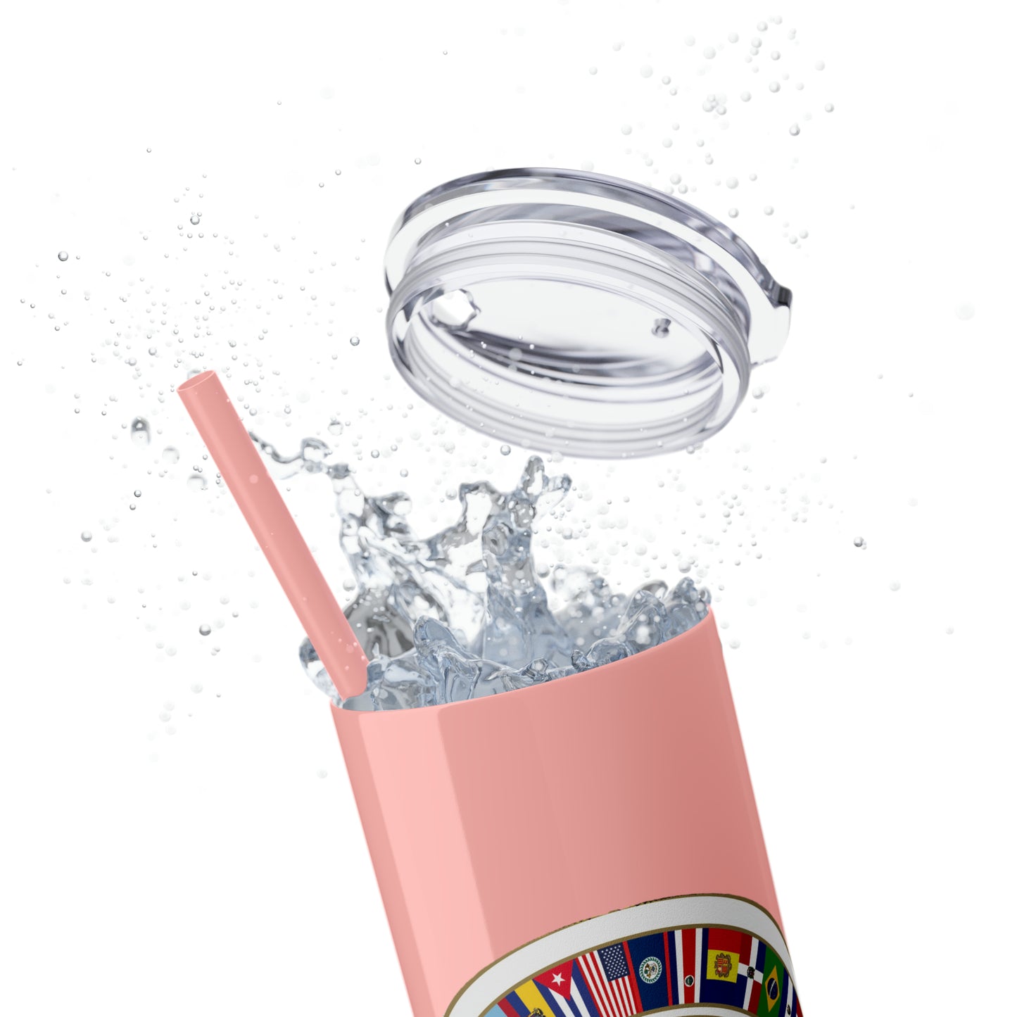 Skinny Tumbler with Straw, 20oz