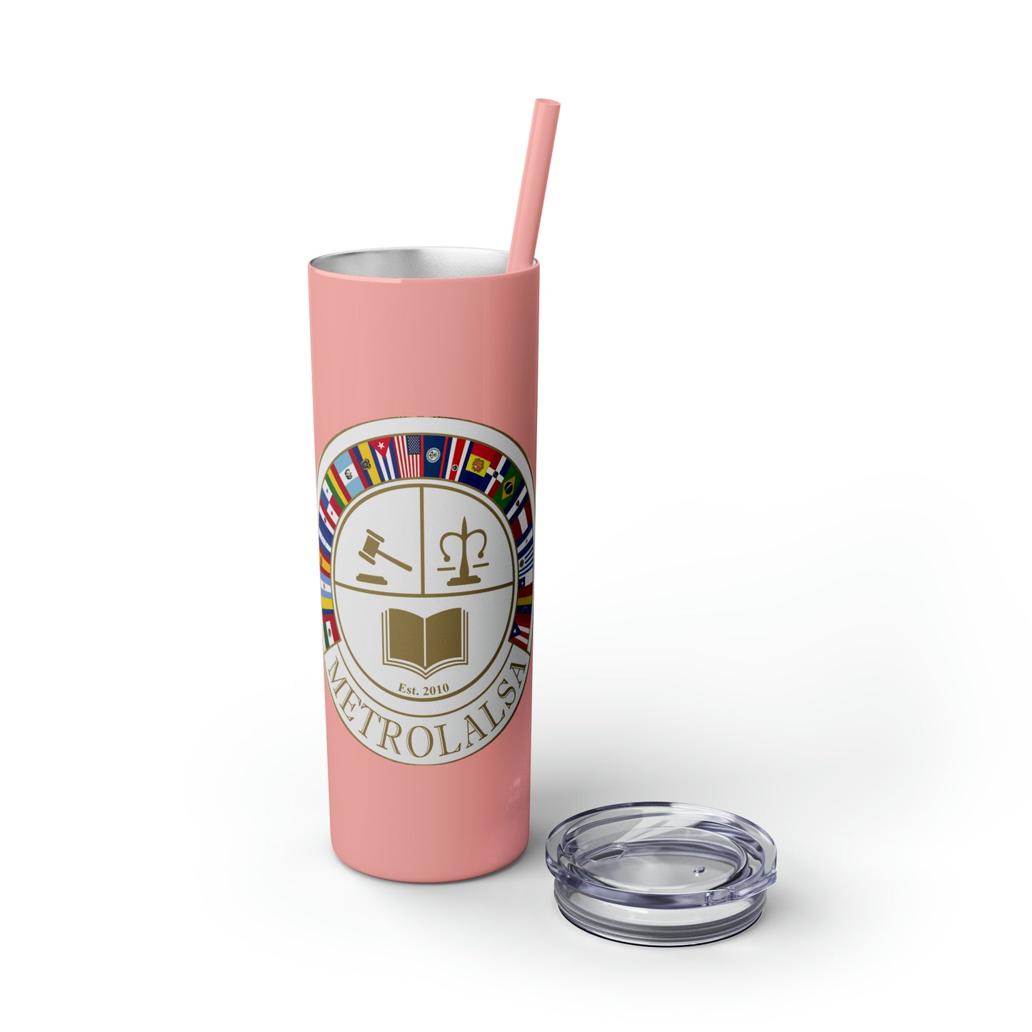 Skinny Tumbler with Straw, 20oz