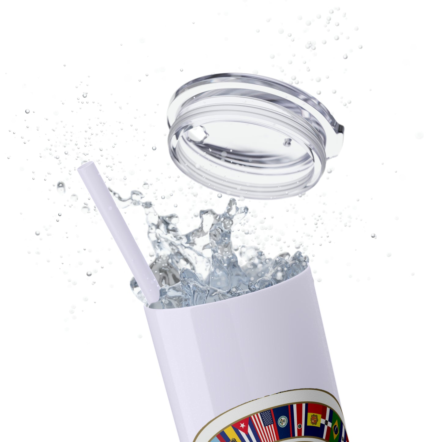 Skinny Tumbler with Straw, 20oz