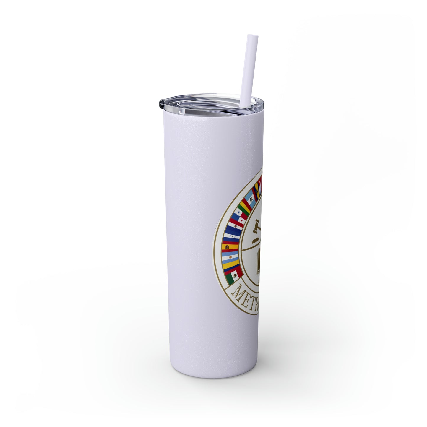 Skinny Tumbler with Straw, 20oz