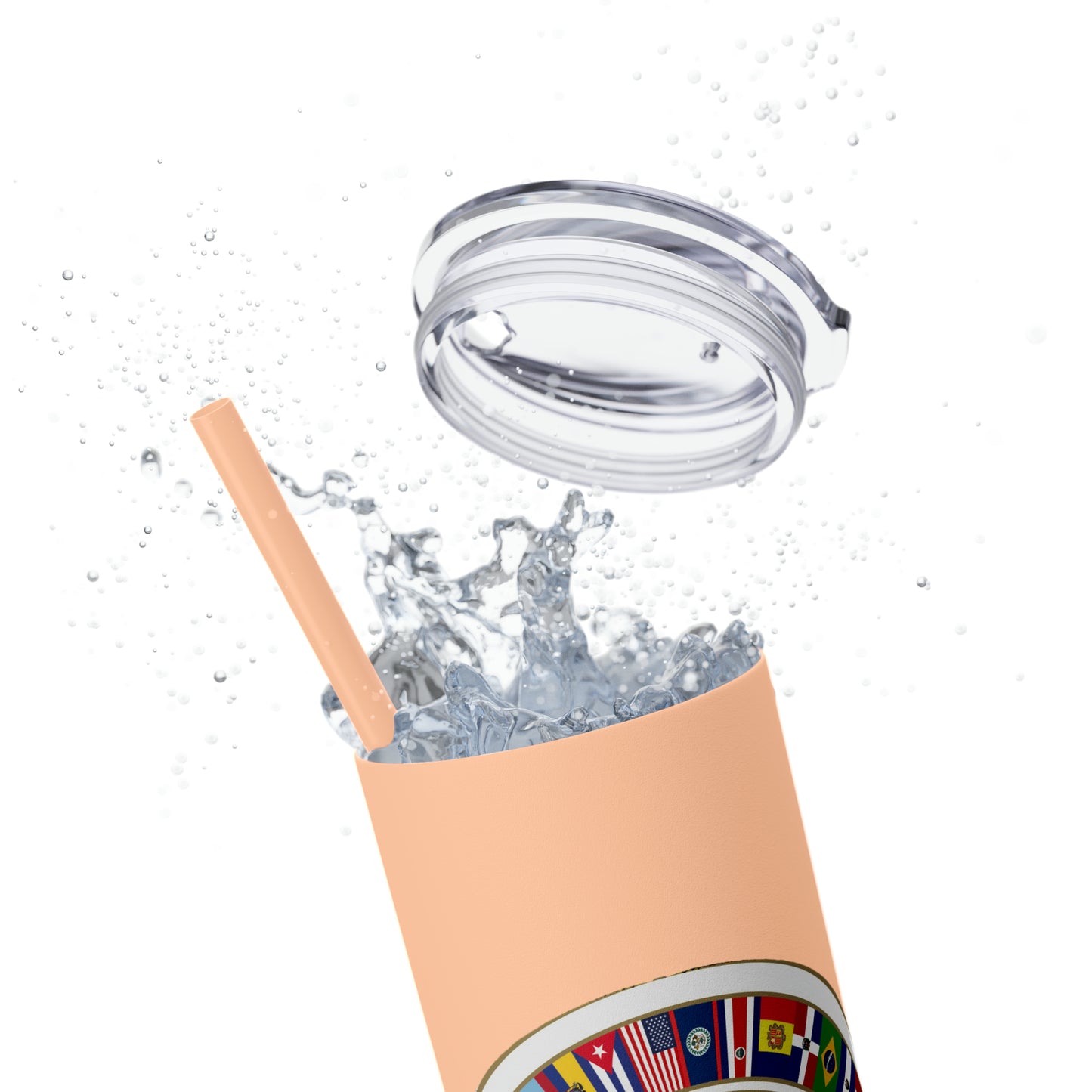 Skinny Tumbler with Straw, 20oz