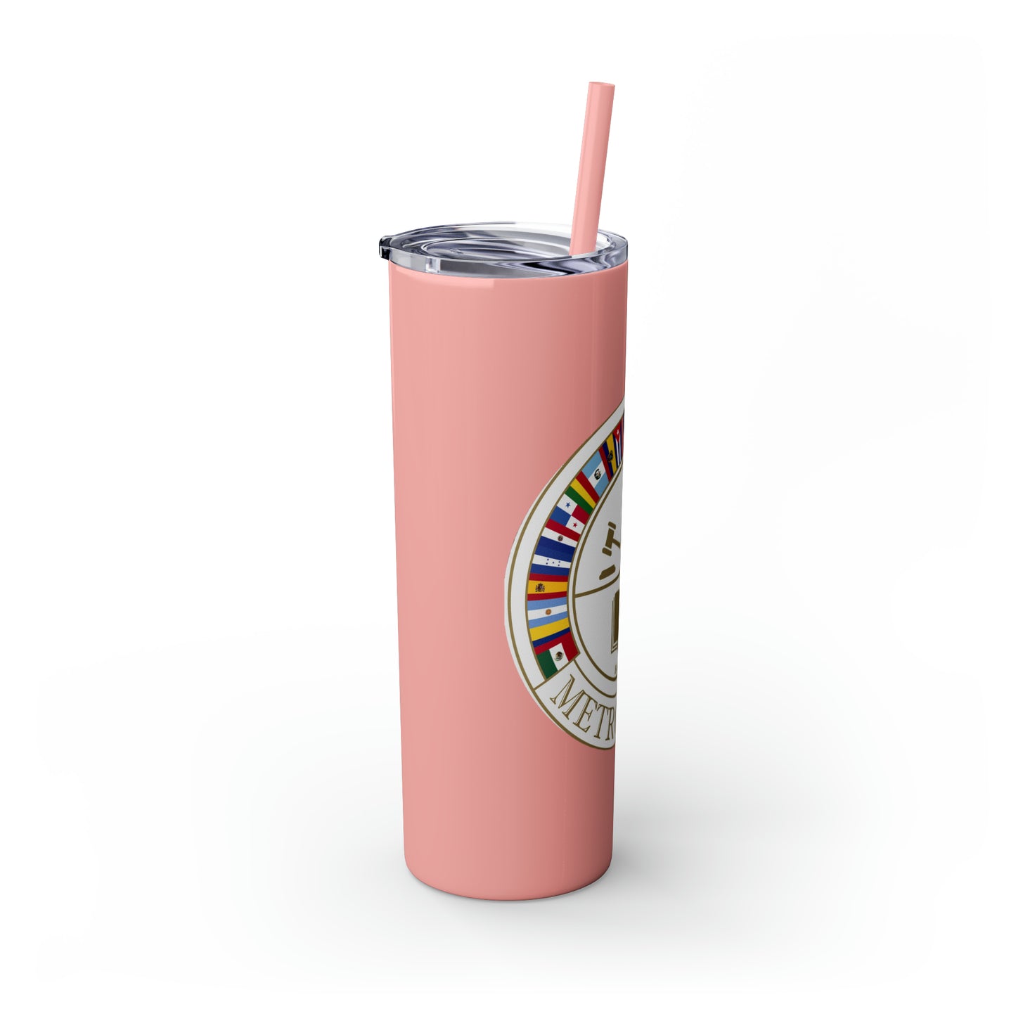 Skinny Tumbler with Straw, 20oz