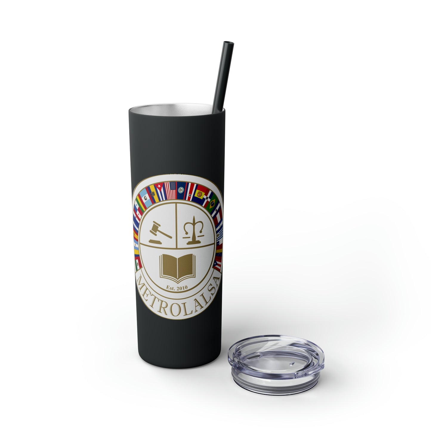 Skinny Tumbler with Straw, 20oz