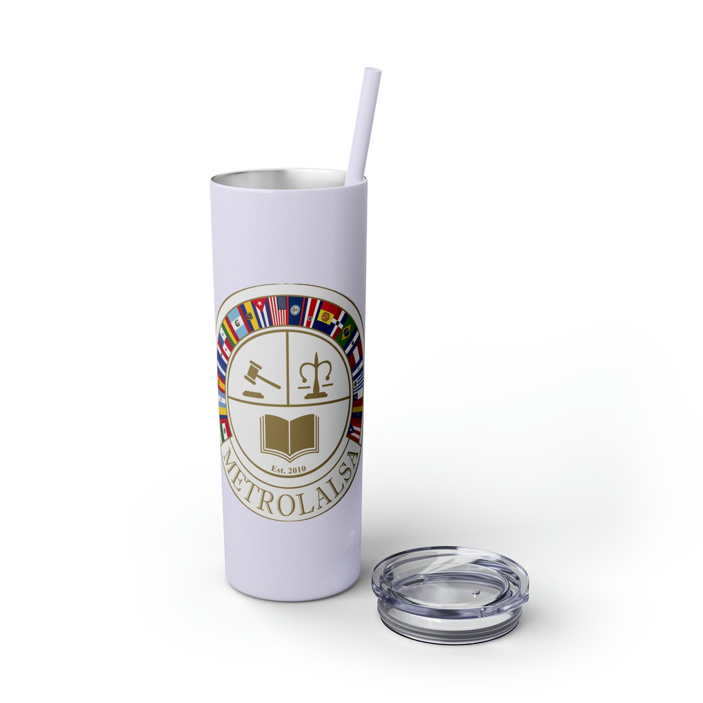 Skinny Tumbler with Straw, 20oz