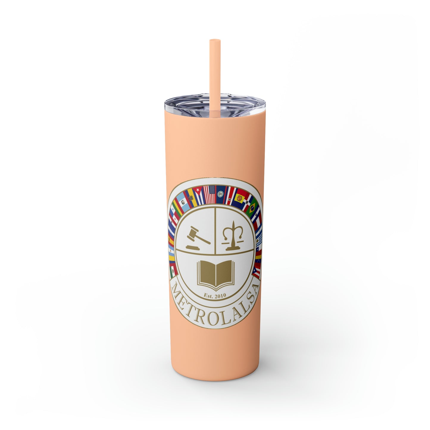 Skinny Tumbler with Straw, 20oz